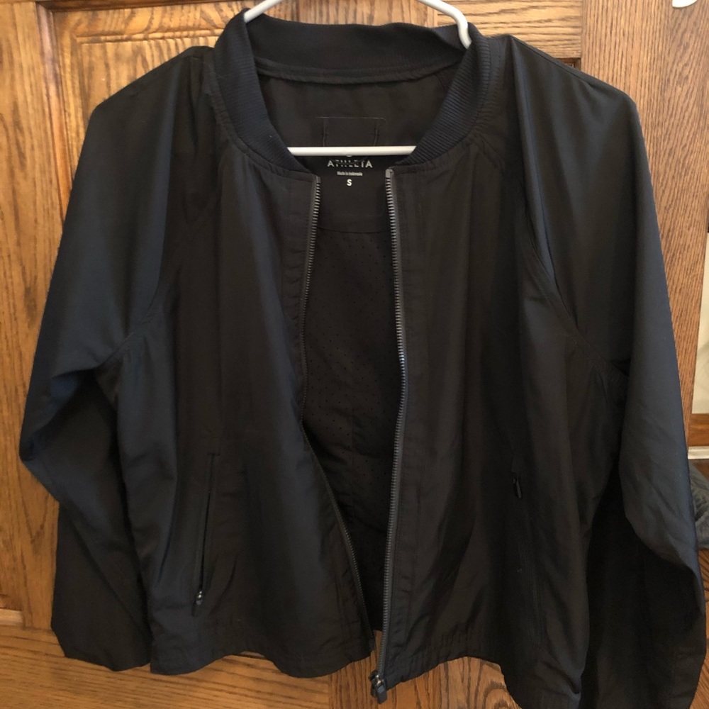 Athleta Bomber Jacket Black